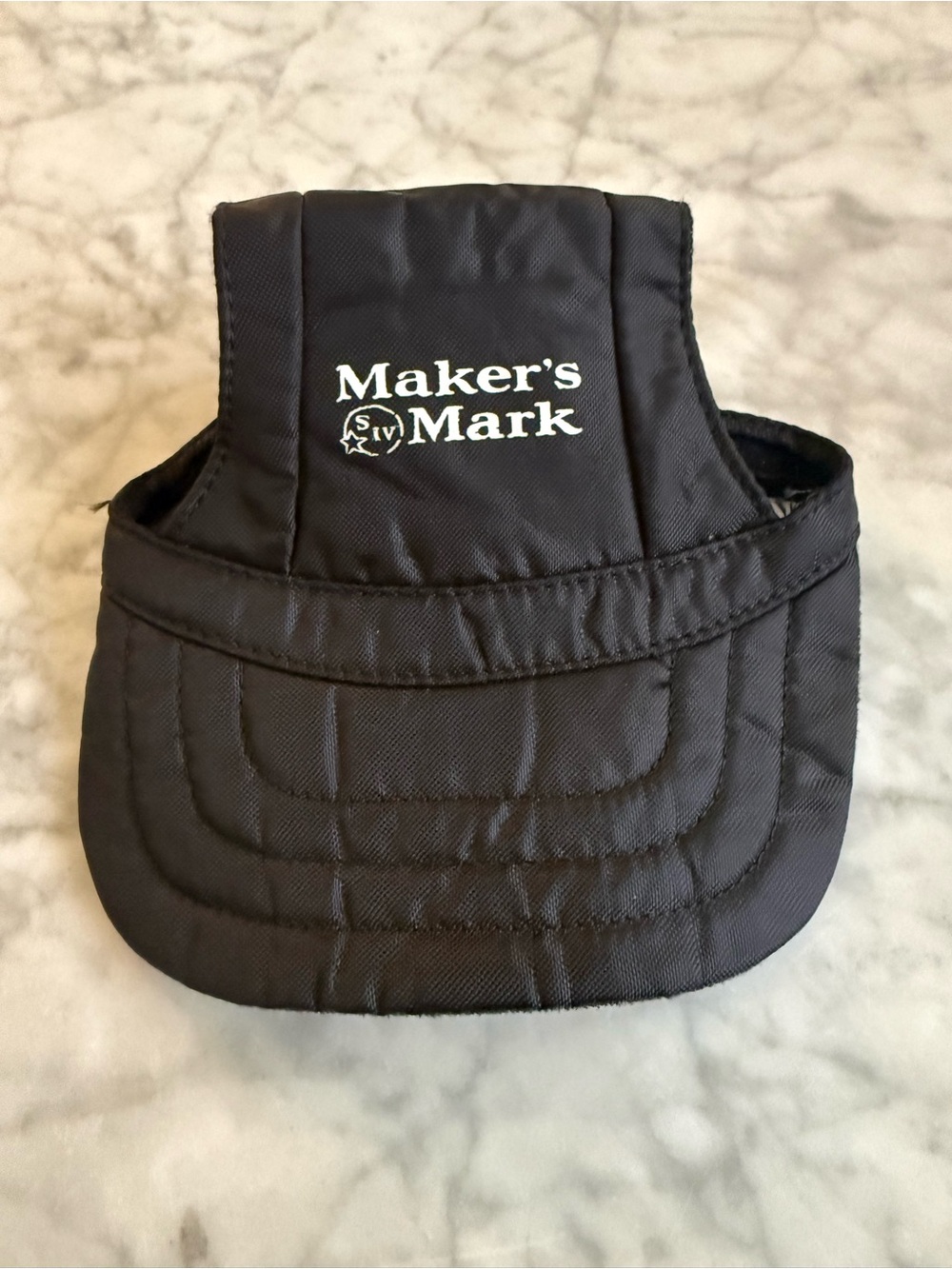 NEW Maker’s Mark Dog Visor Hat Size Large Black Adjustable Pet Cap